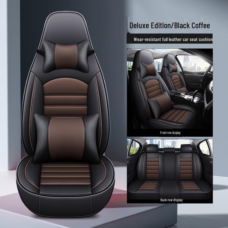 «Универсальный чехол для автомобильного сиденья, полностью кожаная подушка для пяти сидений»