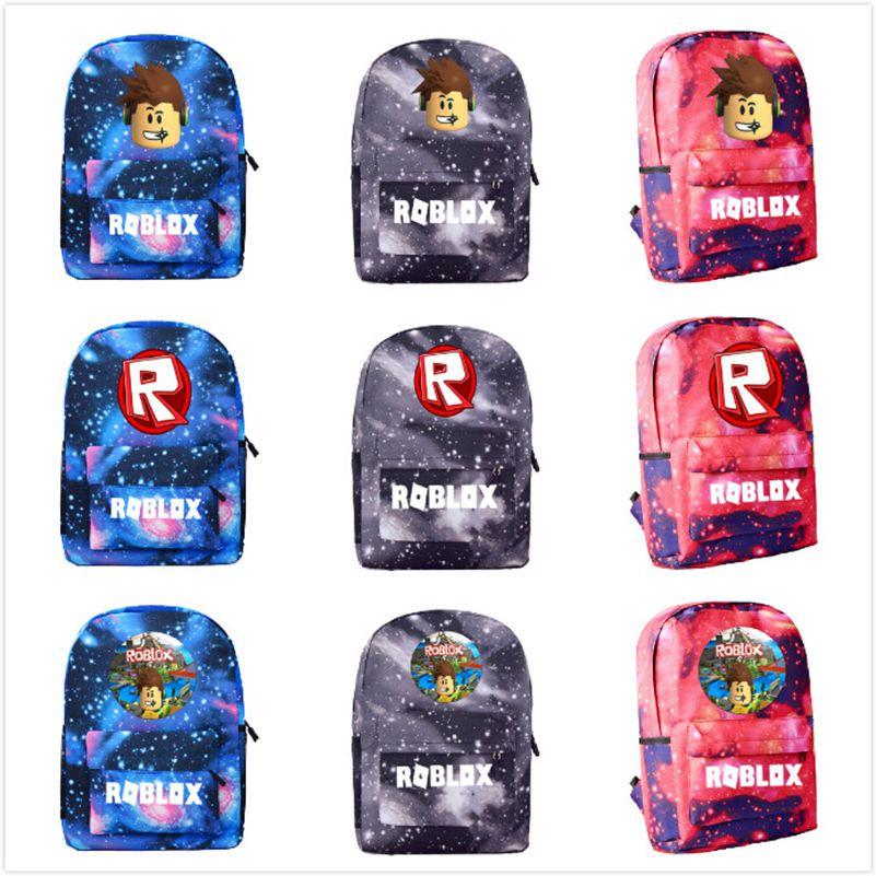 Roblox School Backpack Student Canvas Bag Boys Casual Outdoor Climbing Backpack