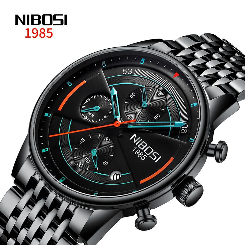 Fashion Brand Casual Simple Multi-Function Chronograph Watch Stainless Steel Quartz Watch