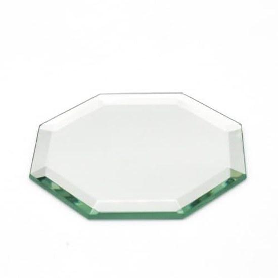 Glass Square Feng Shui Good Luck Octagonal Mirror 8cm