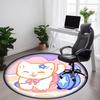 1pc Cat Magnifying Glass Office Round Area Rug,  Mat Suitable For Office, Under Office Chairs Bedroom Living Room Home Decor, Room Deco