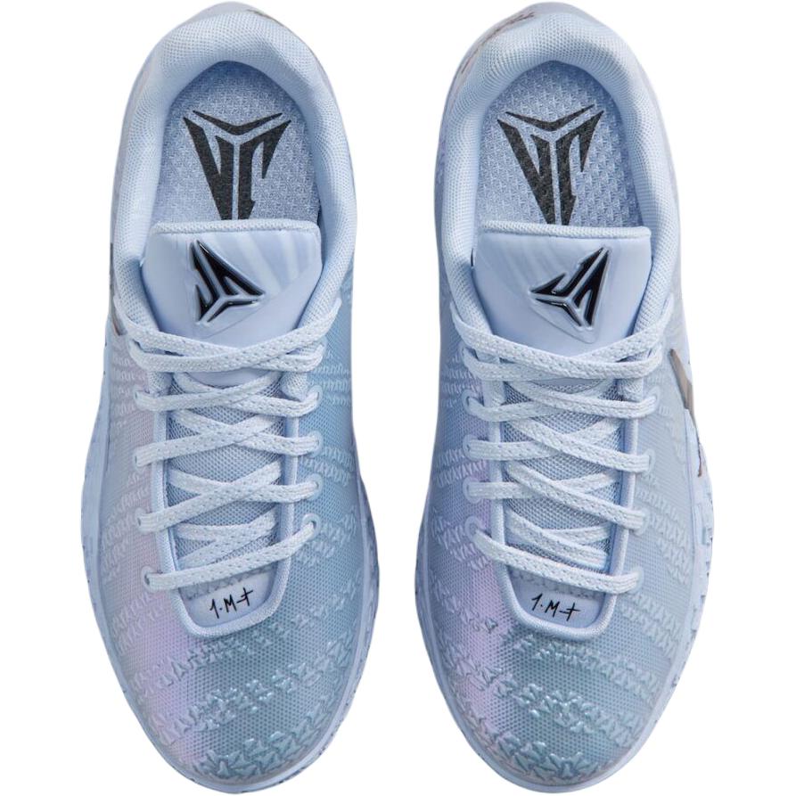 Nike Детские баскетбольные кроссовки Ja Morant 3, дышащие, низкие, сине-голубые, детские, IB4774-400