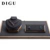 Digu Подставка для ожерелья в виде горизонтального бюста из массива дерева и микрофибры