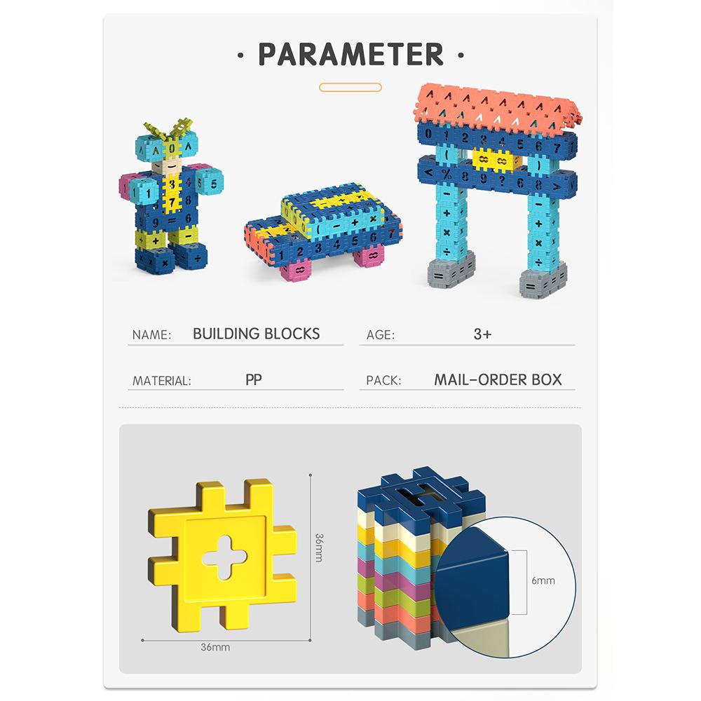 Поддержка маркировки Английская версия Сборка гранулированных строительных блоков Детский коллаж Обучающие игрушки