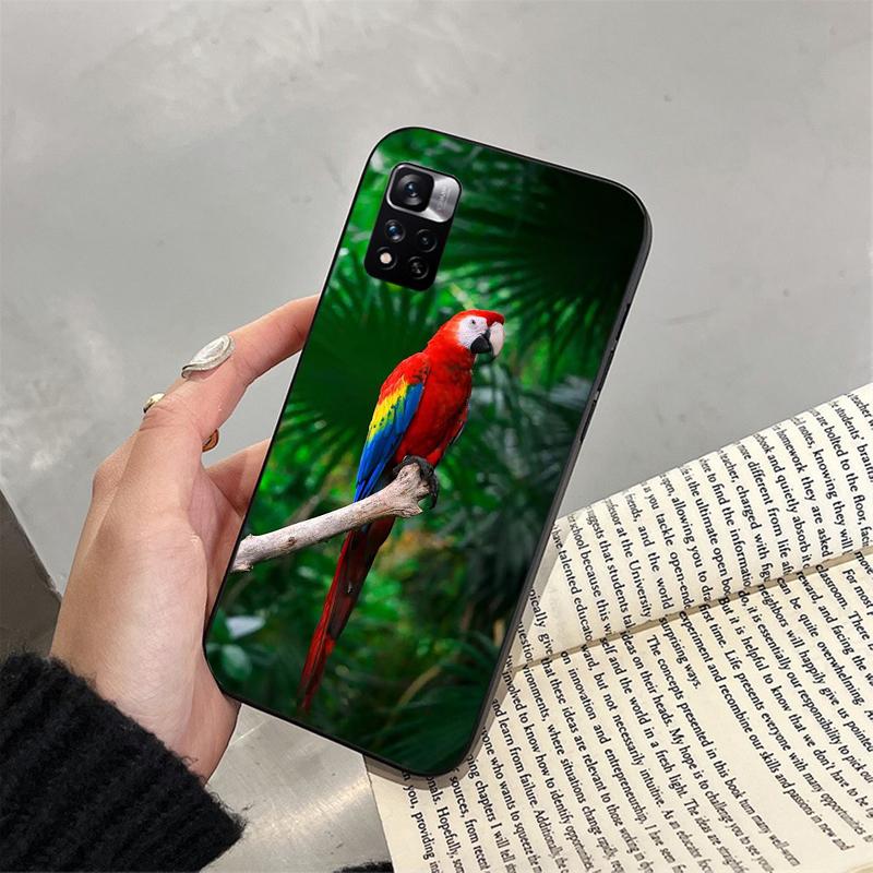 Чехол для телефона с изображением попугая ара для Xiaomi Redmi note 13 12 Pro 11S 11 10 Pro 10S 12S Redmi 10 13C 9C