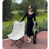 Portable High-Back Folding Moon Chair