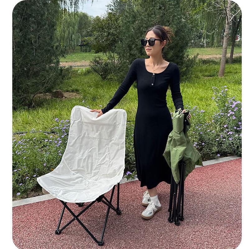 Portable High-Back Folding Moon Chair