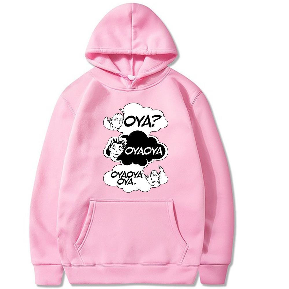 Японские комиксы Свитшот с капюшоном Шоё Хината Хайкью Осенний свободный свитшот для мужчин Модные повседневные пуловеры