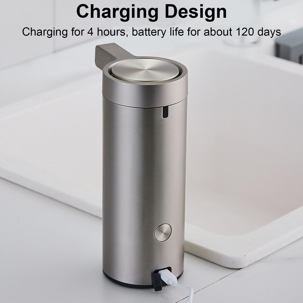 1 комплект автоматический дозатор мыла USB перезаряжаемый регулируемый дозатор пенного мыла бесконтактный индукционный датчик аксессуары для ванной комнаты