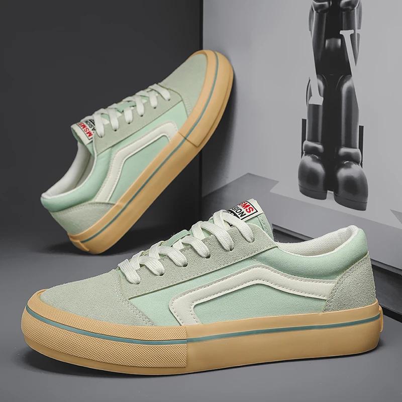 Горячие классические черные мужские парусиновые туфли, модные мужские туфли на шнуровке, вулканизированные дышащие парусиновые кроссовки для скейтборда, мужские эспадрильи