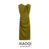 Fashion Style 2024 Summer New Women's Clothing Fashionable Golden Inlaid Midi Skirt Dress 9878079 515