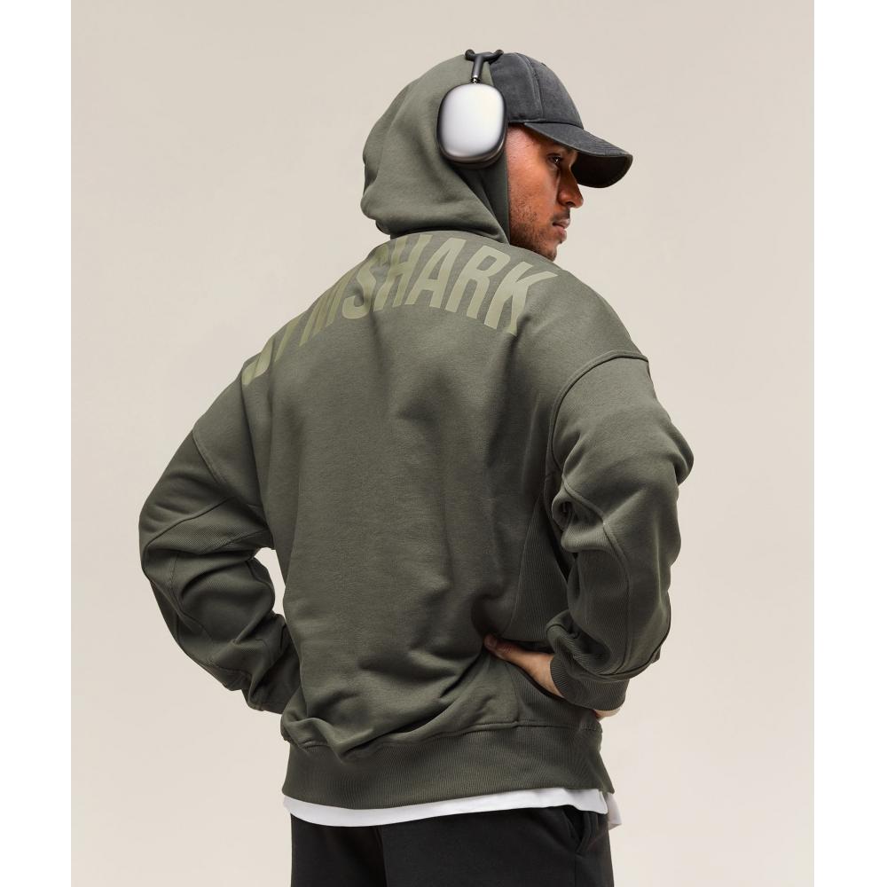 Gymshark Толстовка с капюшоном Power Strength Green A2c9h Ecjh