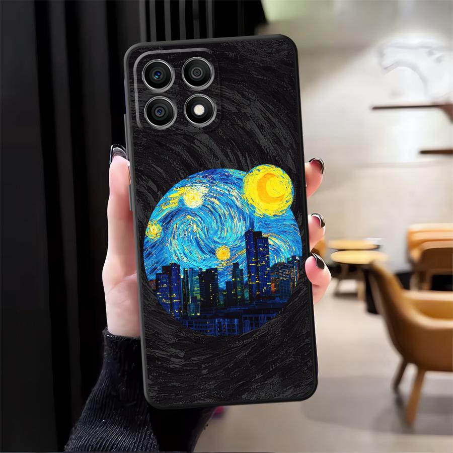 Чехол для телефона Funda для Honor X7 8X Magic5Lite X8 70 X5b 90 X6 X9a 200 400 Lite Креативный городской узор