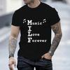 2023 Мужская футболка MILF Music I Love Forever с коротким рукавом Мужская свободная футболка Мужская лучшая брендовая новая мужская футболка с коротким рукавом