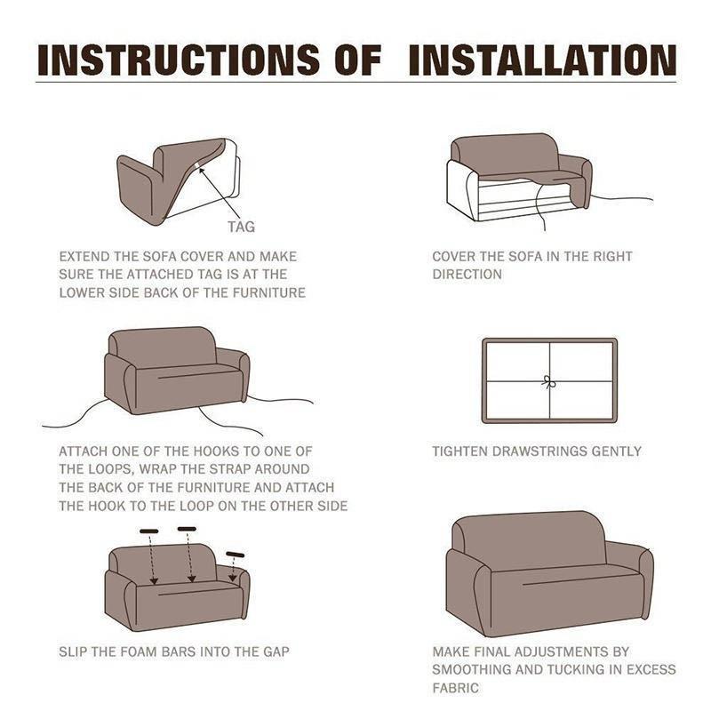 Диванная подушка в классическом стиле Four Seasons Универсальная нескользящая тканевая подушка Комплексное полное покрытие Грязеотталкивающий кожаный чехол для дивана