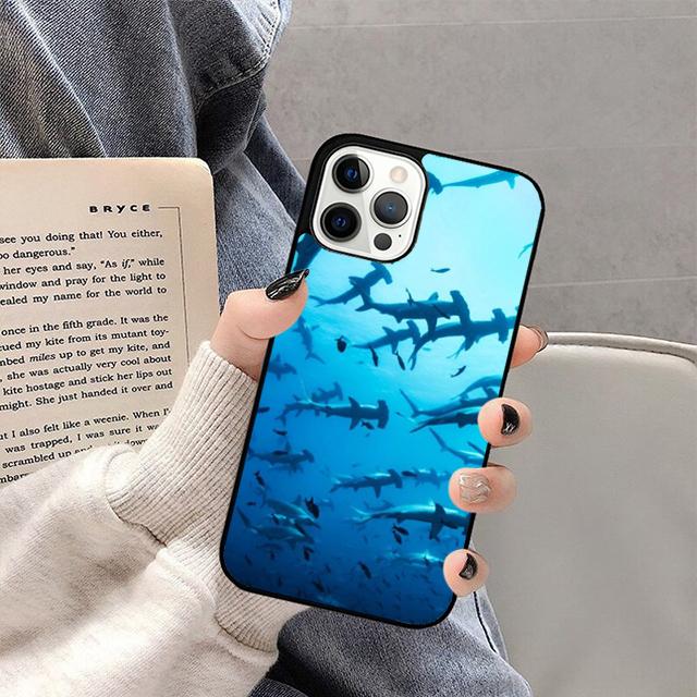 Чехол для телефона Рыба Китовый Акула Для iPhone 17 Air 16 15 14 13 12 11 Pro Max Plus Max Cover Shell coque