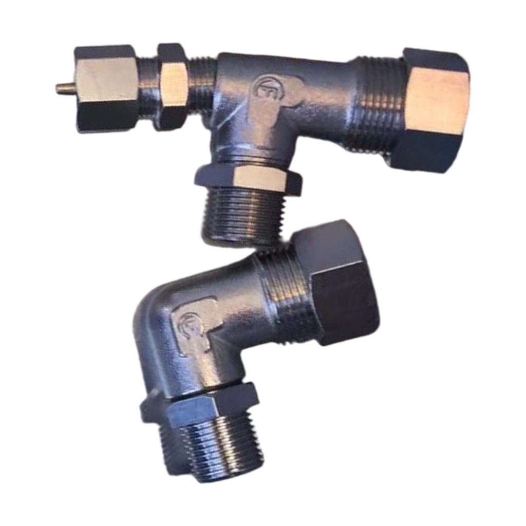 Узел стеклянной трубки указателя уровня воды котла Адаптер смотрового стекла котла Медь 3/8 дюйма Фитинг водомерного стекла Прочный