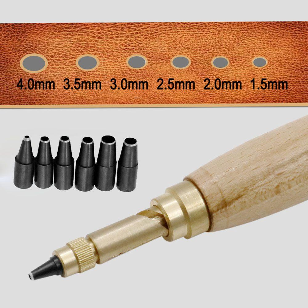 Drill Auto Screw Leathercraft Leather Tool Puncher Belt Hole Punch Punching Hole