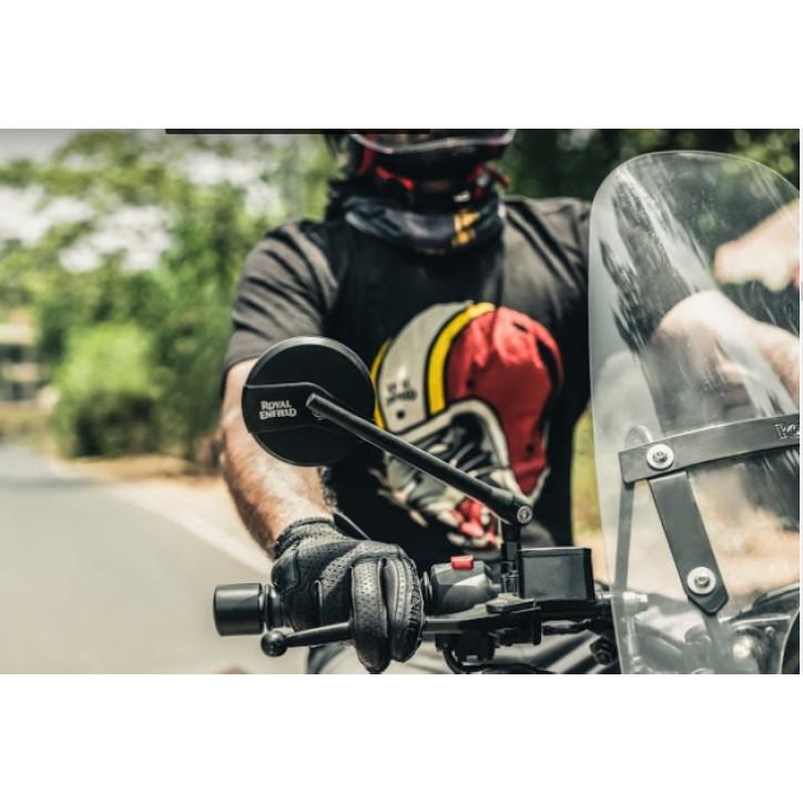 Royal Enfield Right Side Black Touring Mirror Kit "Interceptor / GT & Bear 650"