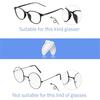 20 pairs of eyeglass nose pads, transparent anti-slip nose pads, adhesive anti-slip soft silicone self-adhesive eyeglass nose pads