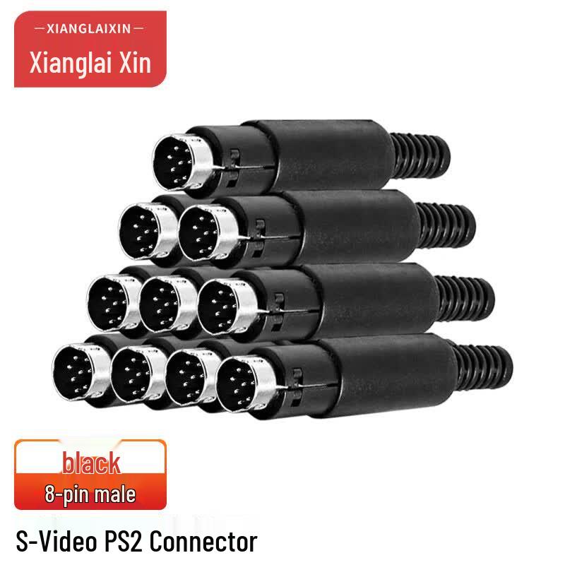 Разъем Xianglaixin PS2 Mini DIN 8-контактный штекерный в сборе