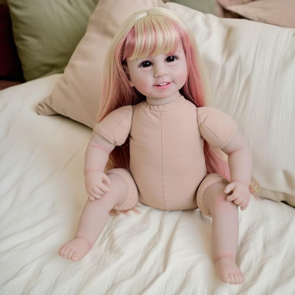 Силиконовый набор париков для кукол с разноцветными волосами для творческой игры