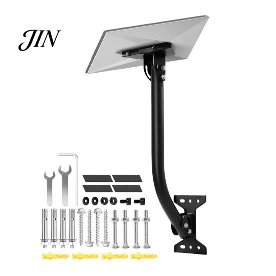 Roof Installation Bracket Terminal Plate Bracket, Weather Resistant High-Strength Carbon Steel Adjustable Wall Mount Solar Panel Holder Angle