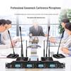 Беспроводной конференц-микрофонный комплект Xianke OK-79 UHF – Четыре в одном: ручные, на гибкой стойке и гарнитуры, с технологией защиты от обратной связи.