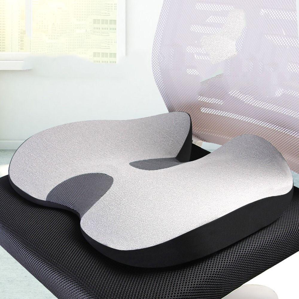 Полиэстер Нескользящая эргономичная подушка для сиденья Эргономичная подушка для сиденья с подголовником Комфорт для долгого сидения