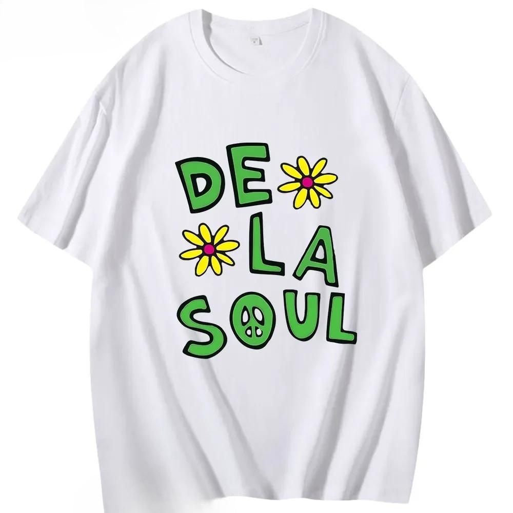 Аниме Футболки De La Soul Красивая Футболка Dela С Коротким Рукавом Одежда Мужчины Женщины Милый Мультяшный Манга Футболки Хай стрит