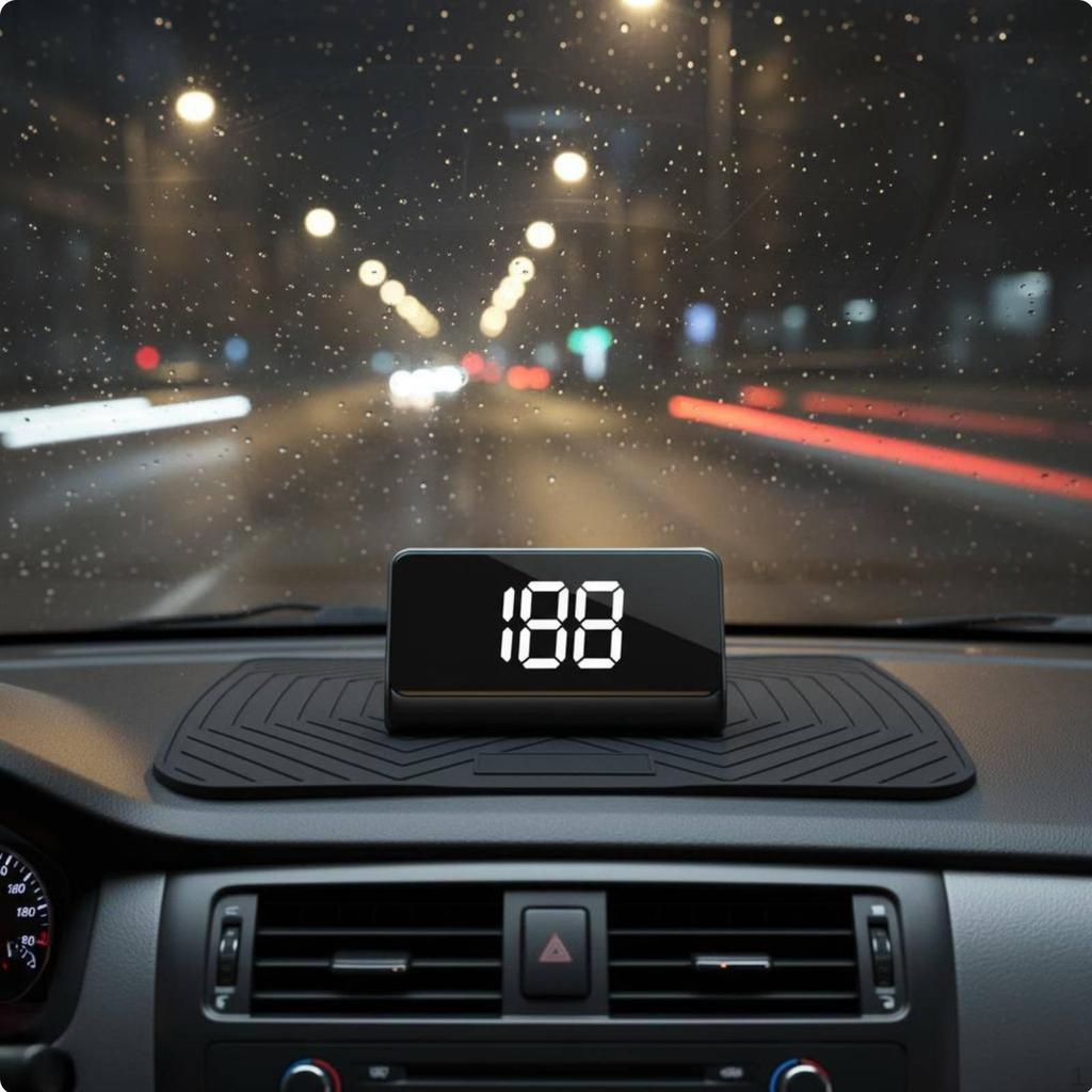 Устройство позиционирования Автомобильный HUD Дисплей скорости Видимость днем и ночью Лобовое стекло
