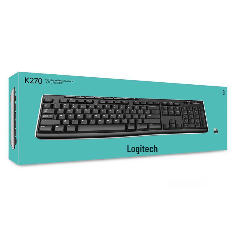 Logitech Беспроводная полноразмерная клавиатура K270