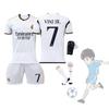Real Madrid Home 7 Vini.jr Soccer Clothing Set Polyester Material Shirt Pants Socks And Protective Gear Included
