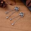 S925 Sterling Silver Lotus Tassel Pendant with Seedpod - Joyful Jewelry DIY Bracelet Component