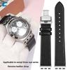 17/19/21 мм тонкий ремешок для часов из натуральной кожи Для Swatch YGS YCS Yas YVB404 YVS420 YVS454 ремешок Красный Белый Синий Мужской женский ремешок
