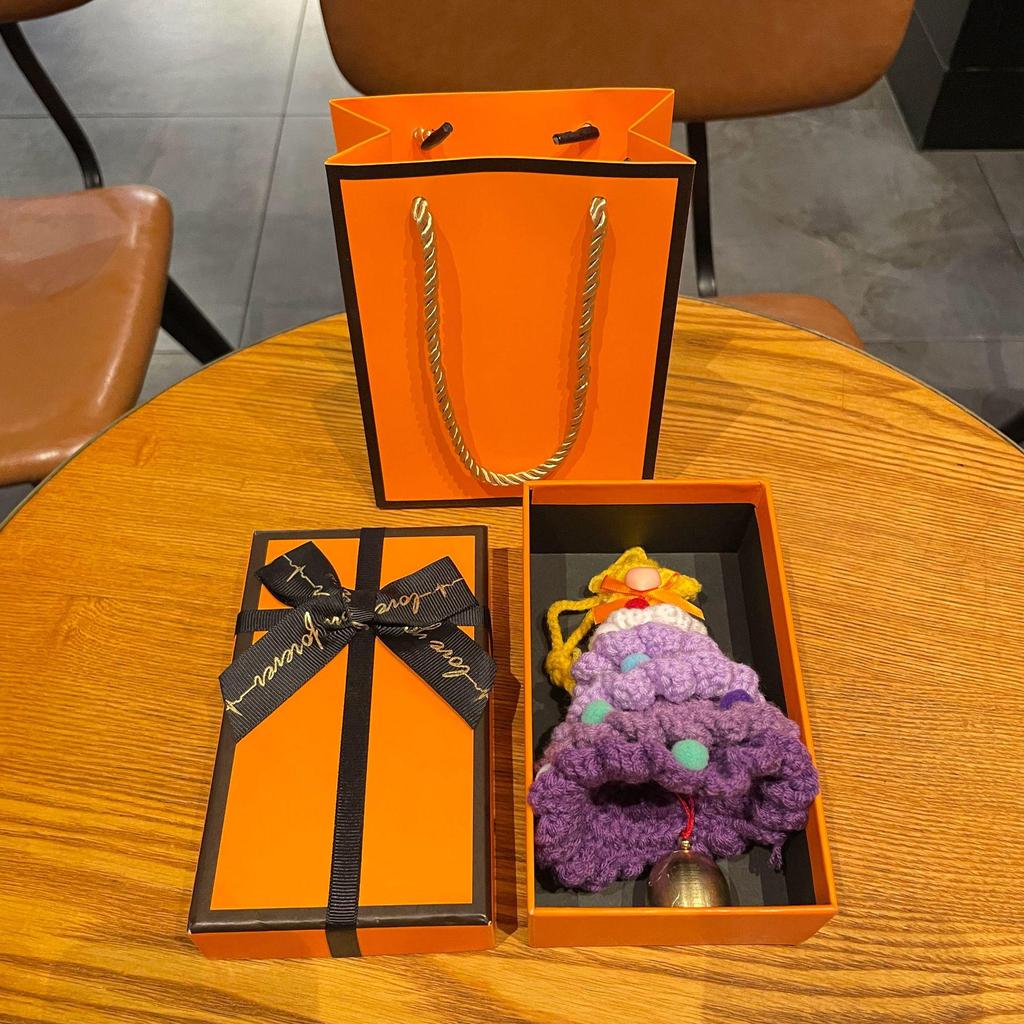 Международная пряжа Крючком Мини Рождественская елка Украшение для автомобиля Подарок