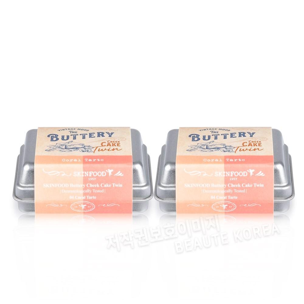 SKINFOOD Buttery Cheek Cake Twin 04 Коралловый пирог, 04 Коралловый пирог, 2 шт.