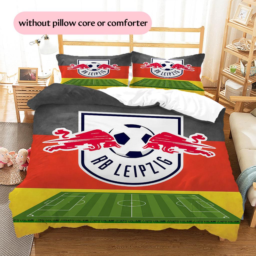 RasenBallsport Leipzig Pattern Bedding Quilt Set Home Decoration Gift (1 * duvet cover + 2 * pillowcase without core)