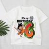 Футболка Dragon Ball для мальчиков Номер Одежда Мода Гоку Аниме Фигурка Принт Одежда Топы Детские Летние Дышащие Топы Подарок на День Рождения