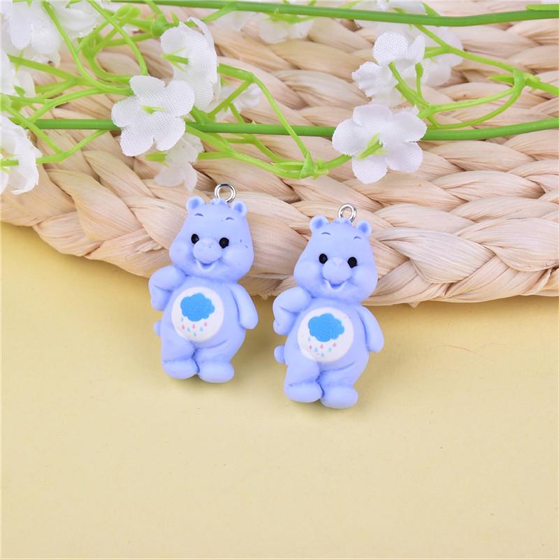 Cartoon Bear Mini Resin 10pcspack Pendant Charms For Diy Jewelry Making Accessories
