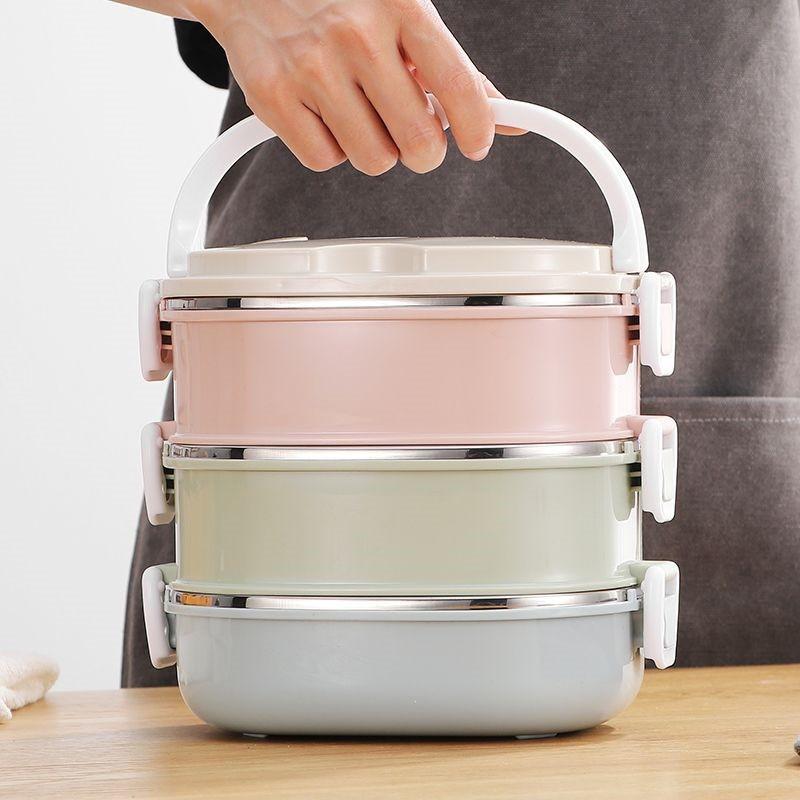 Stainless Steel Lunch Box Adults Square Portable Food Container With Lid 304 Grade 800ml To 3200ml Multi-Layer
