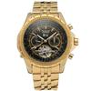 JARAGAR Men's Watches Mechanical Automatic Tourbillon Luxury Top Brand Fashion Wrist Watches Man Clock Golden Stainless Steel
