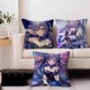 Keqing Pillowcase Toon Gift Cushion Cover Bedroom Home Sofa Chair Seat Decor Pillow Case