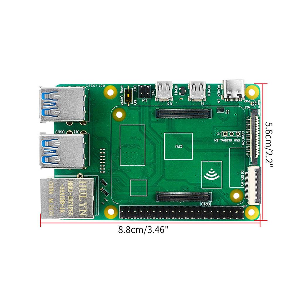 Плата адаптера CM4-PI4B, компьютерный модуль Micro HD USB3.0, интерфейс Ethernet 1000M CM4-PI 4B для Raspberry Pi 4B