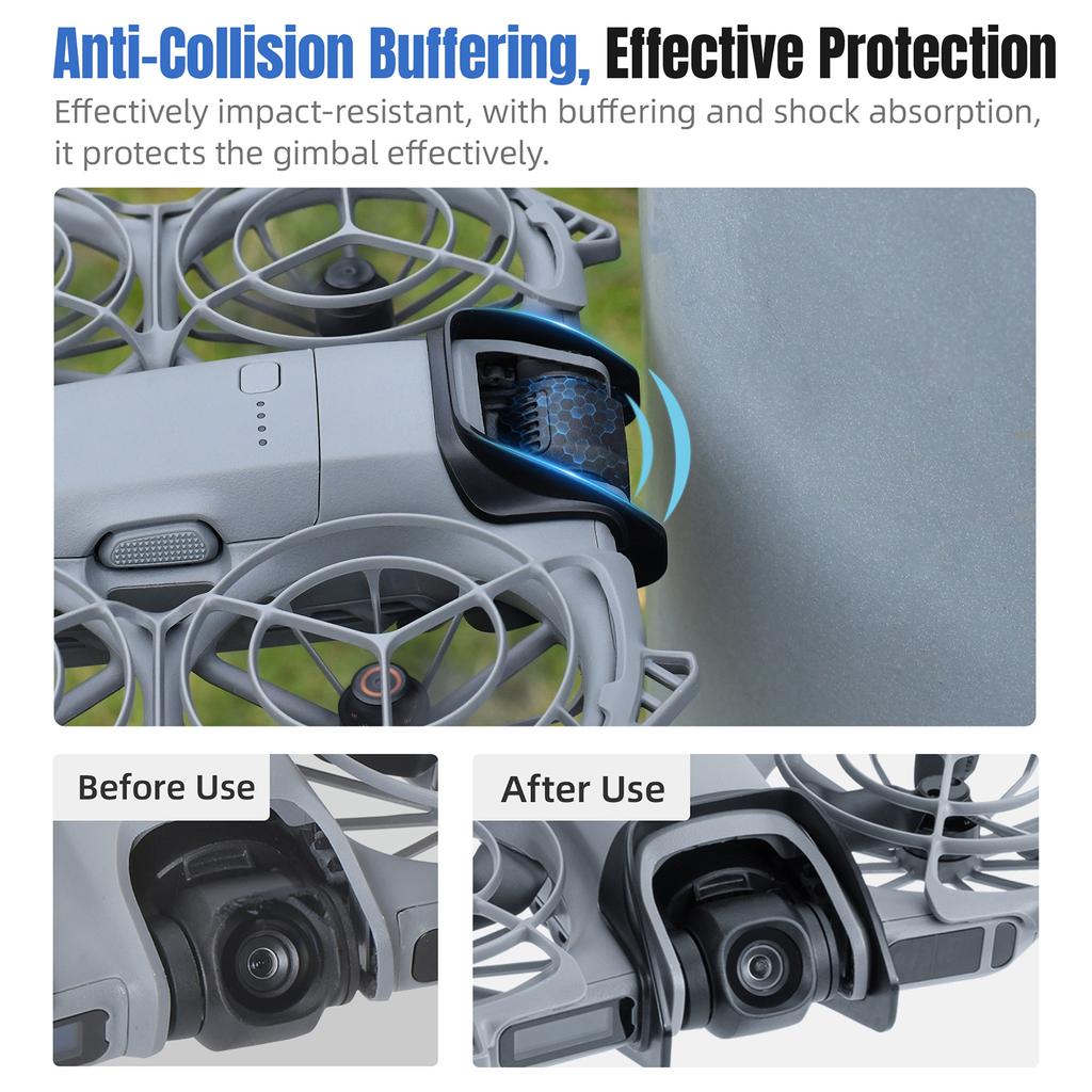 Защитный бампер для подвеса (гибала) для DJI NEO 2, Защитный бампер для передней линзы, Металлическая противоударная защитная планка для дрона DJI Neo 2, Аксессуар