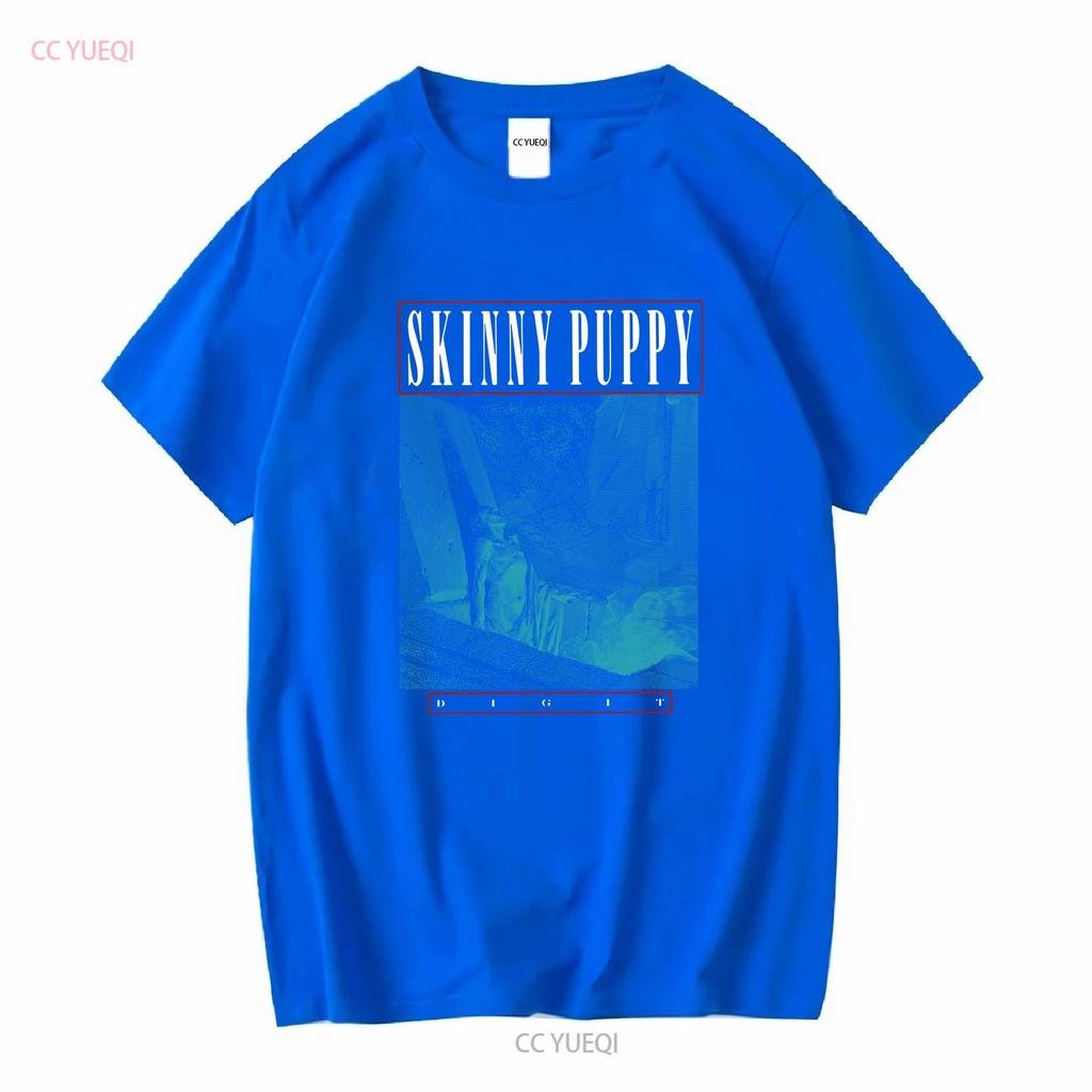Футболка группы Skinny Puppy 80-х 90-х с длинным или коротким рукавом винтажная стираная топ для повседневной носки унисекс дизайнерская одежда немного