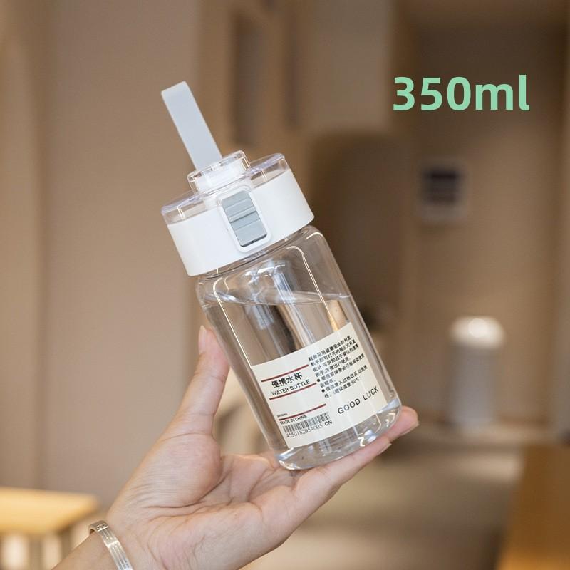 350/550/750/ml Children's School Water Bottle Transparent Water Bottle Reusable Leak Proof Durable Water Bottle with DrinkingCap
