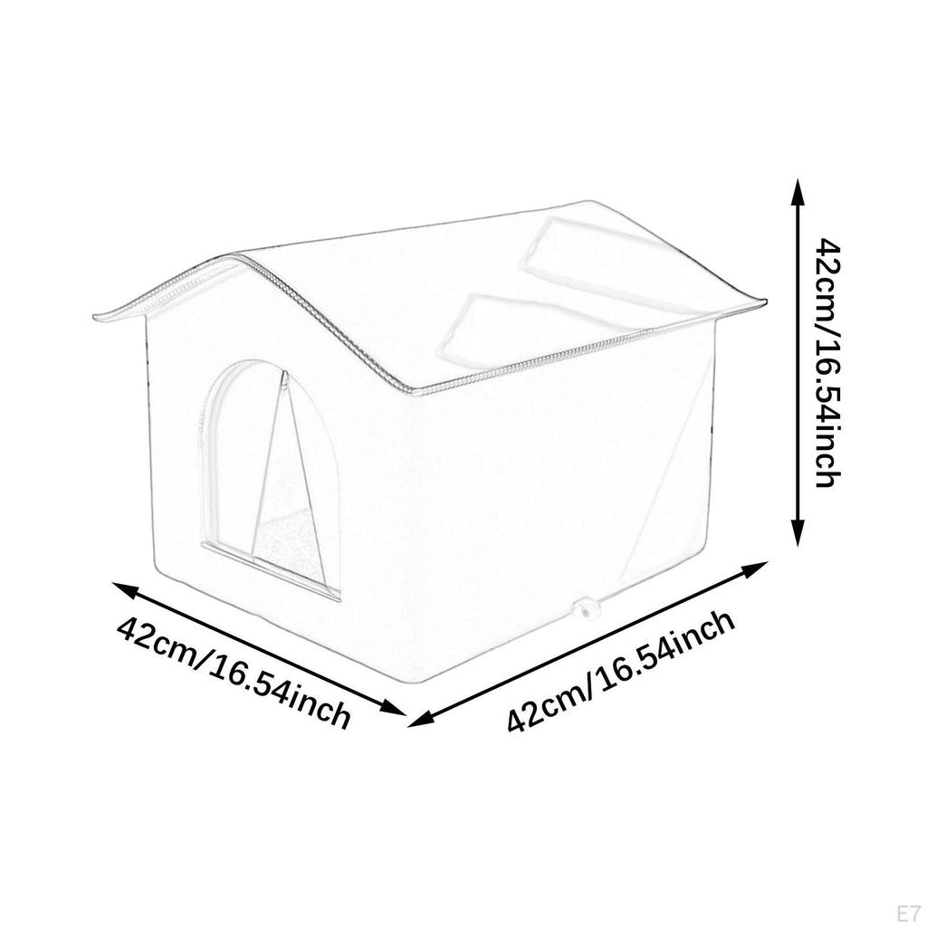 Кошачий домик для уличных кошек, приют для бродячих кошек, лежанка для собак, утепленная, водонепроницаемая пещера для котят
