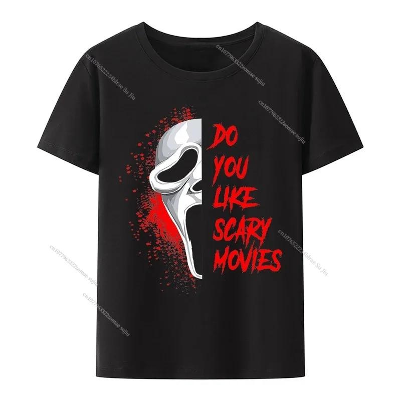 Horror Movie Printed T-shirts Fashion Harajuku Style High Street Short Sleeve Summer Unisex's Pure Cotton Top Casual Unisex's Clothing