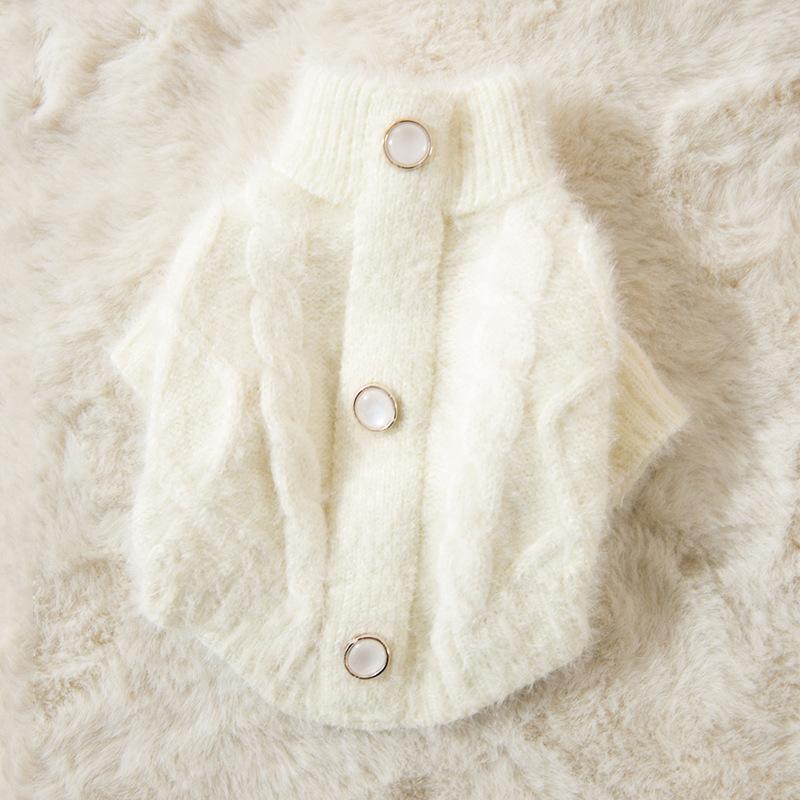 Puppy Dog Sweater Autumn Knitted Imitation Mink Twisted Small Dog Teddy Cat Two Feet Warm Pet Dog Clothes